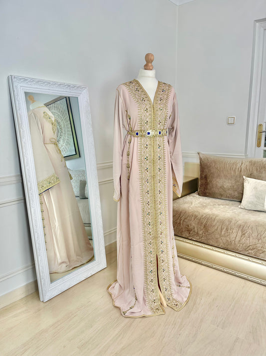 Caftan Ibtissem beige