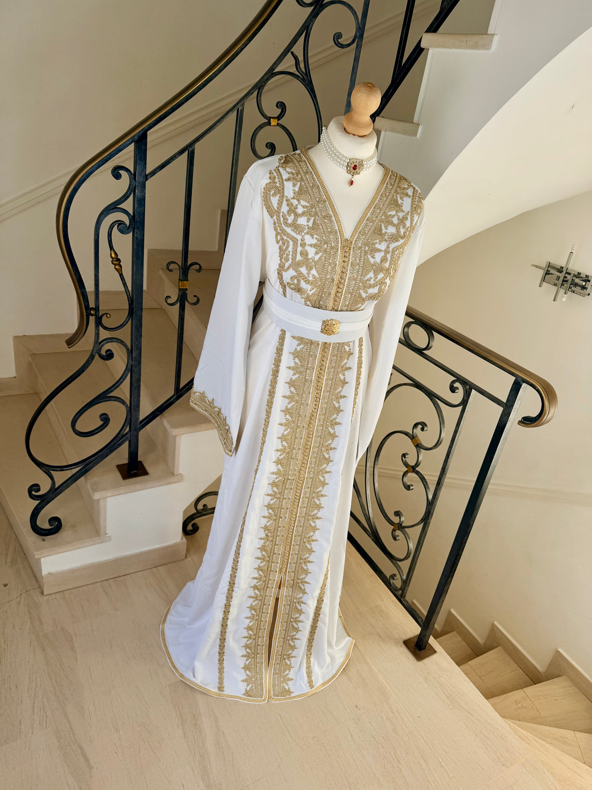 Caftan Alma blanc