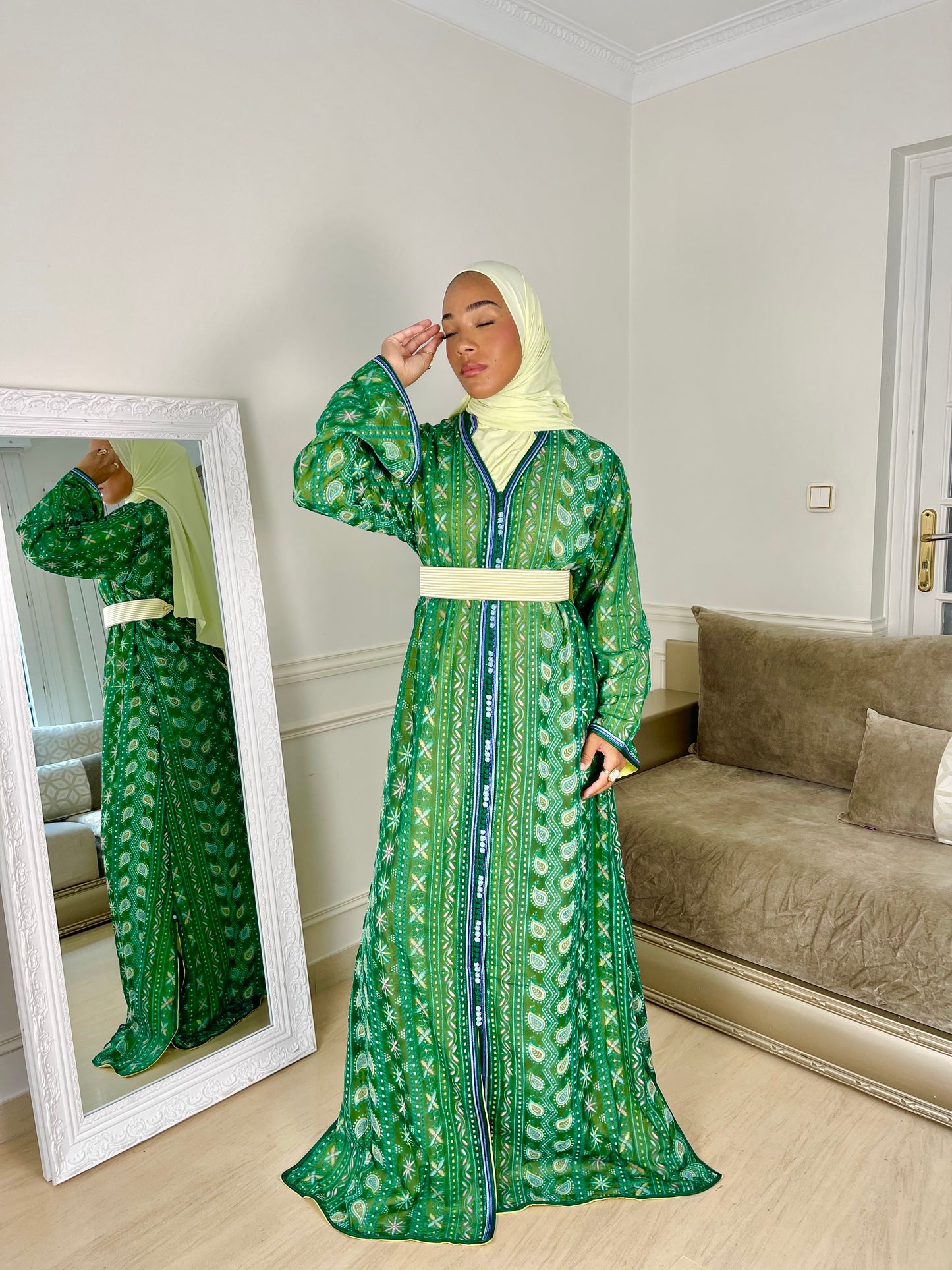 Caftan Sari vert