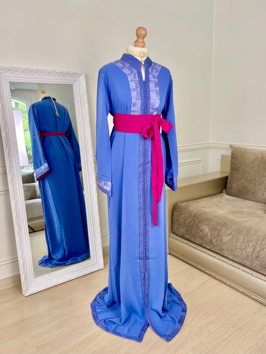 Caftan Wiam bleu