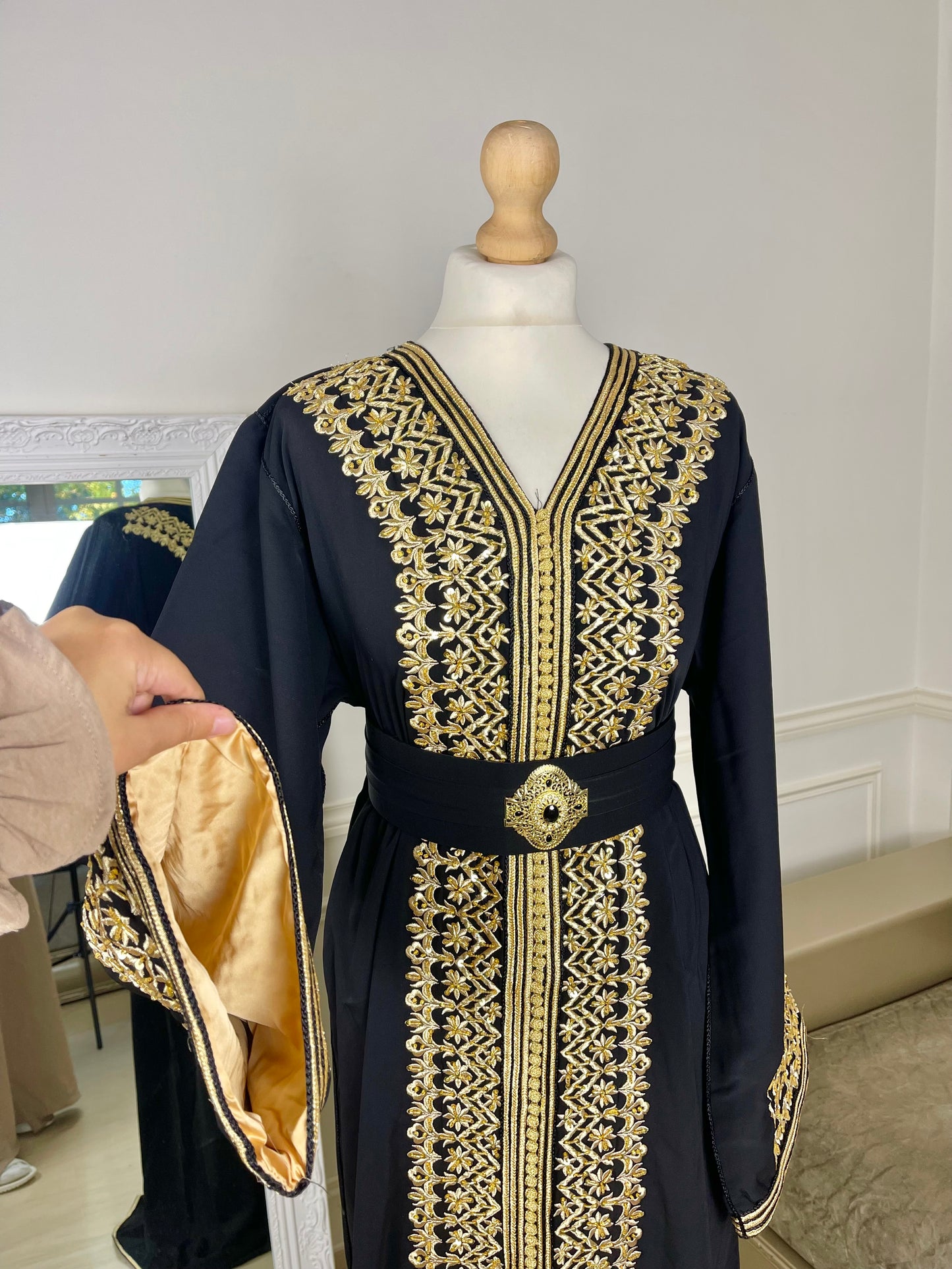 Caftan Leïna noir