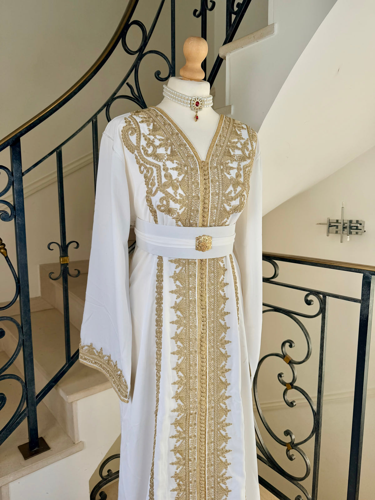 Caftan Alma blanc