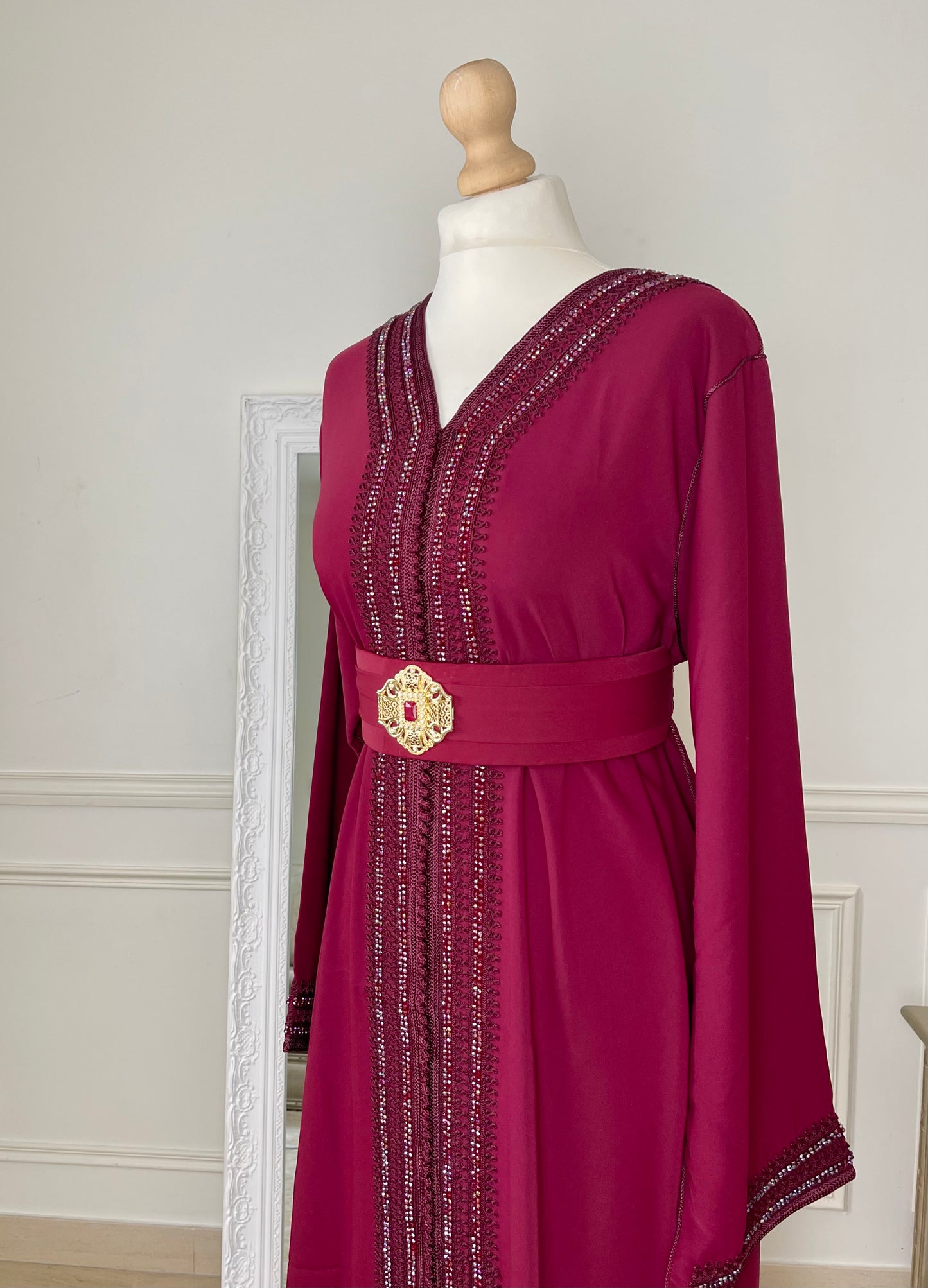 Caftan Lina bordeau