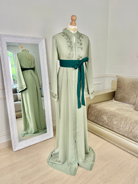 Caftan Wiam vert eau