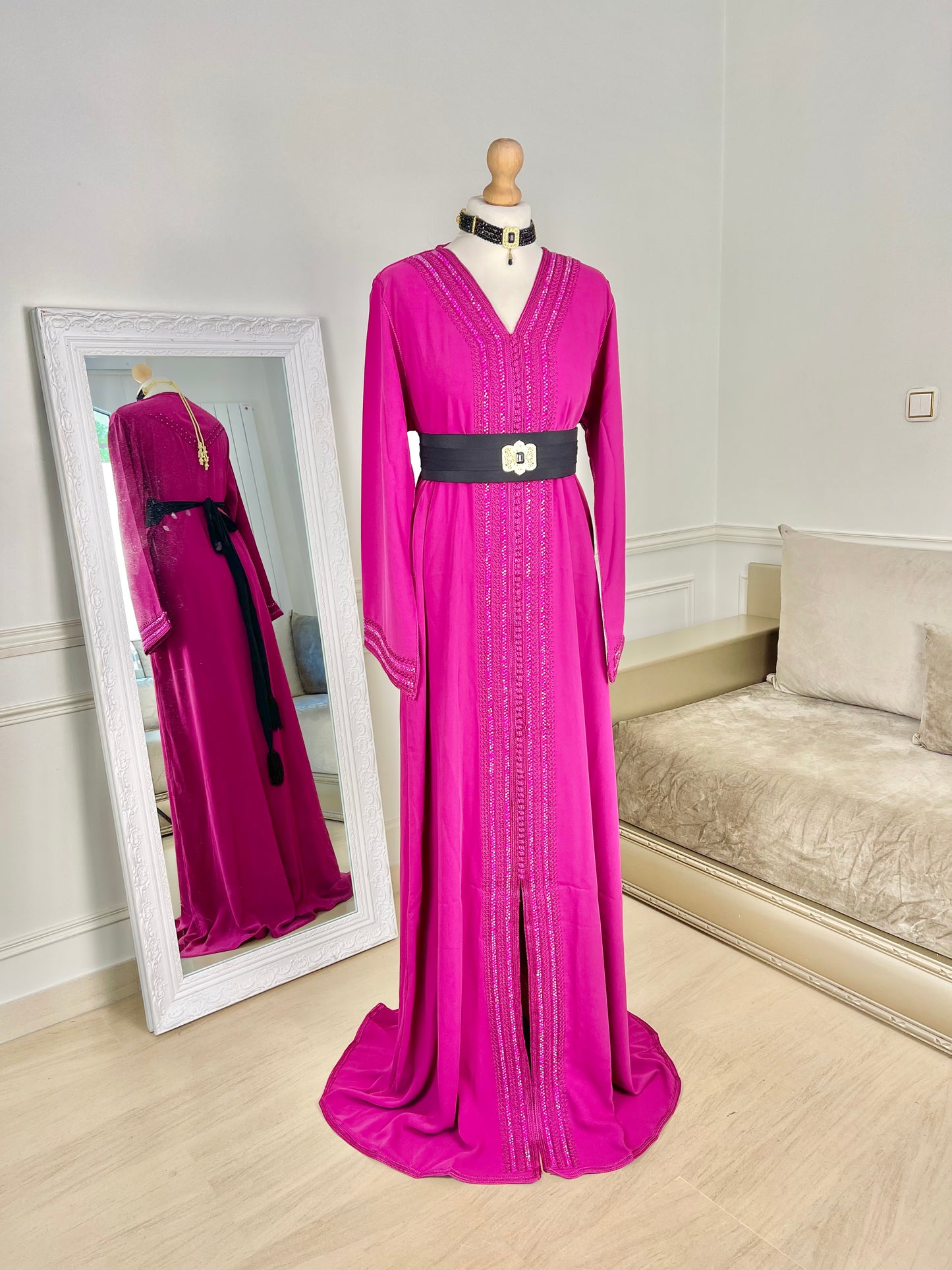 Caftan Lina rose