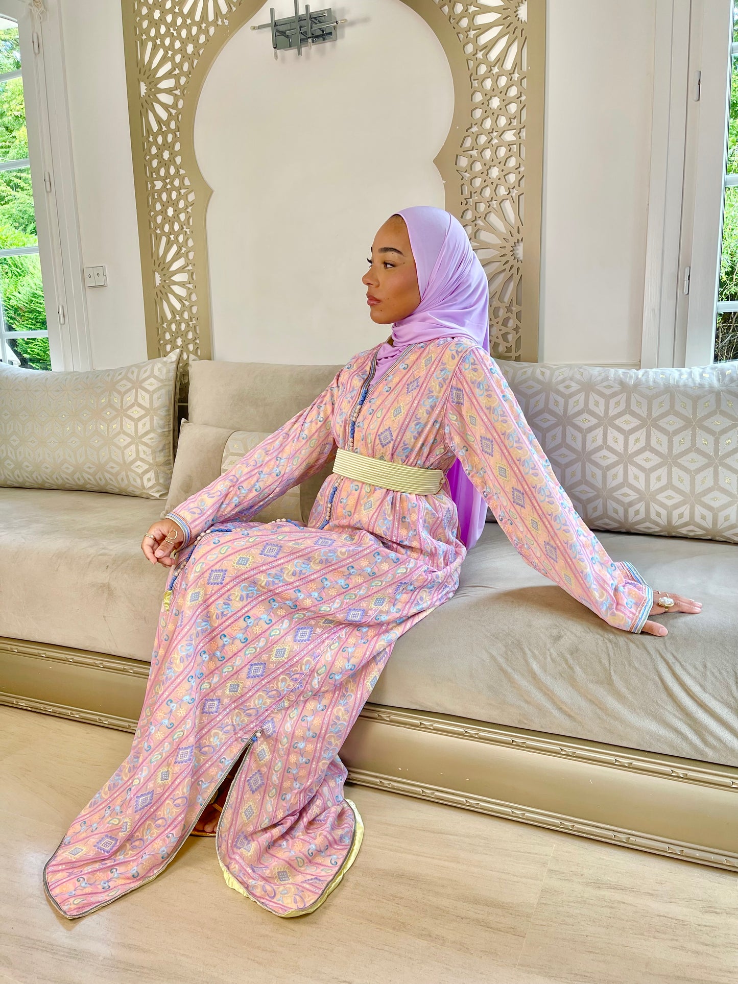 Caftan Sari pastel
