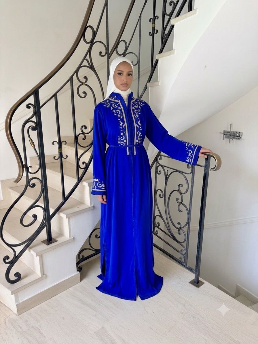 Caftan Sirine bleu