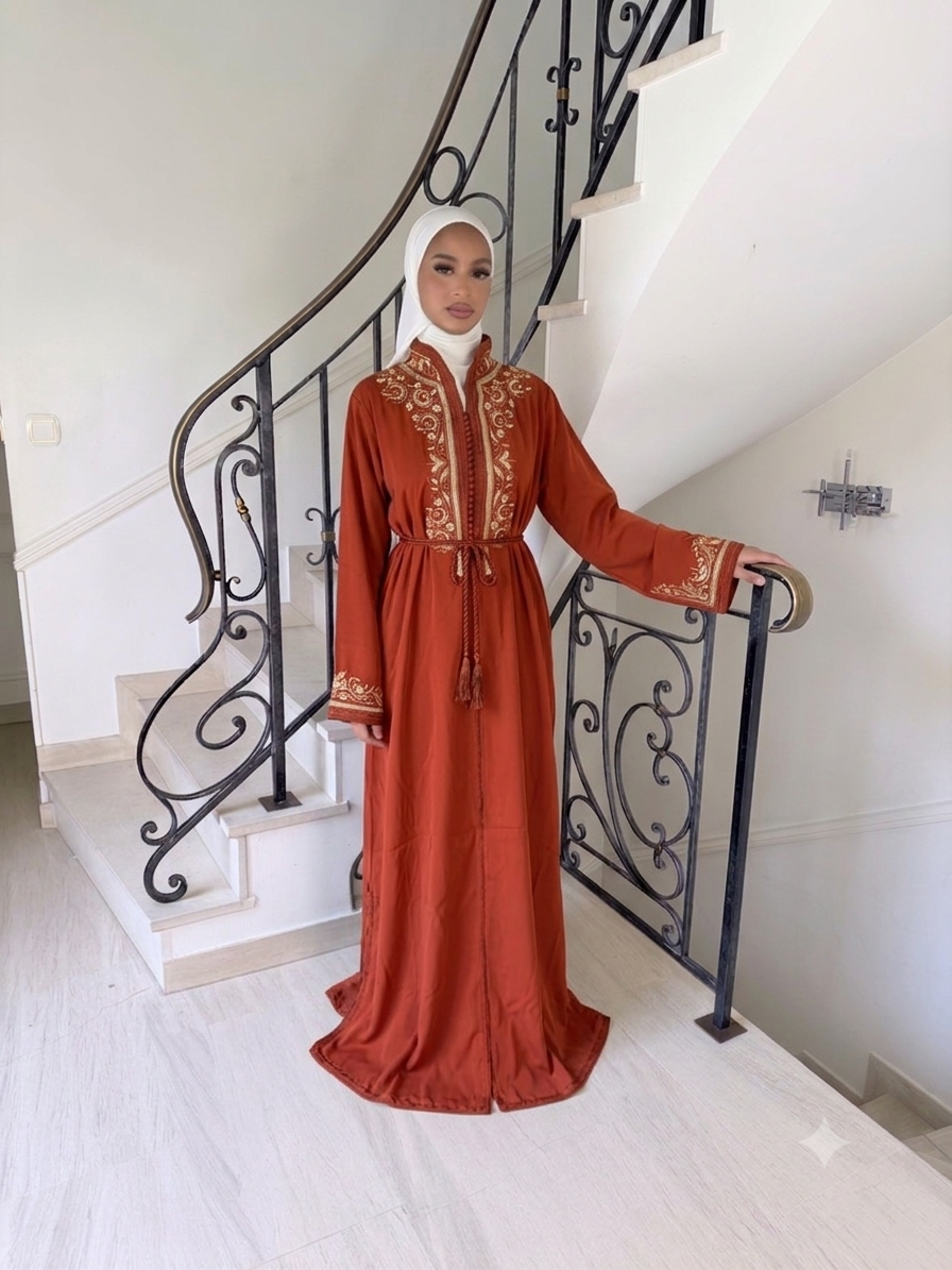 Caftan Sirine brique