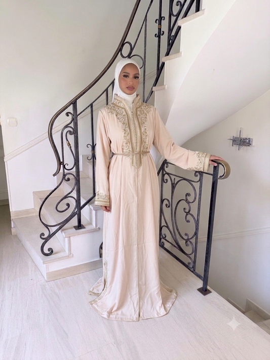 Caftan Sirine rose bébé