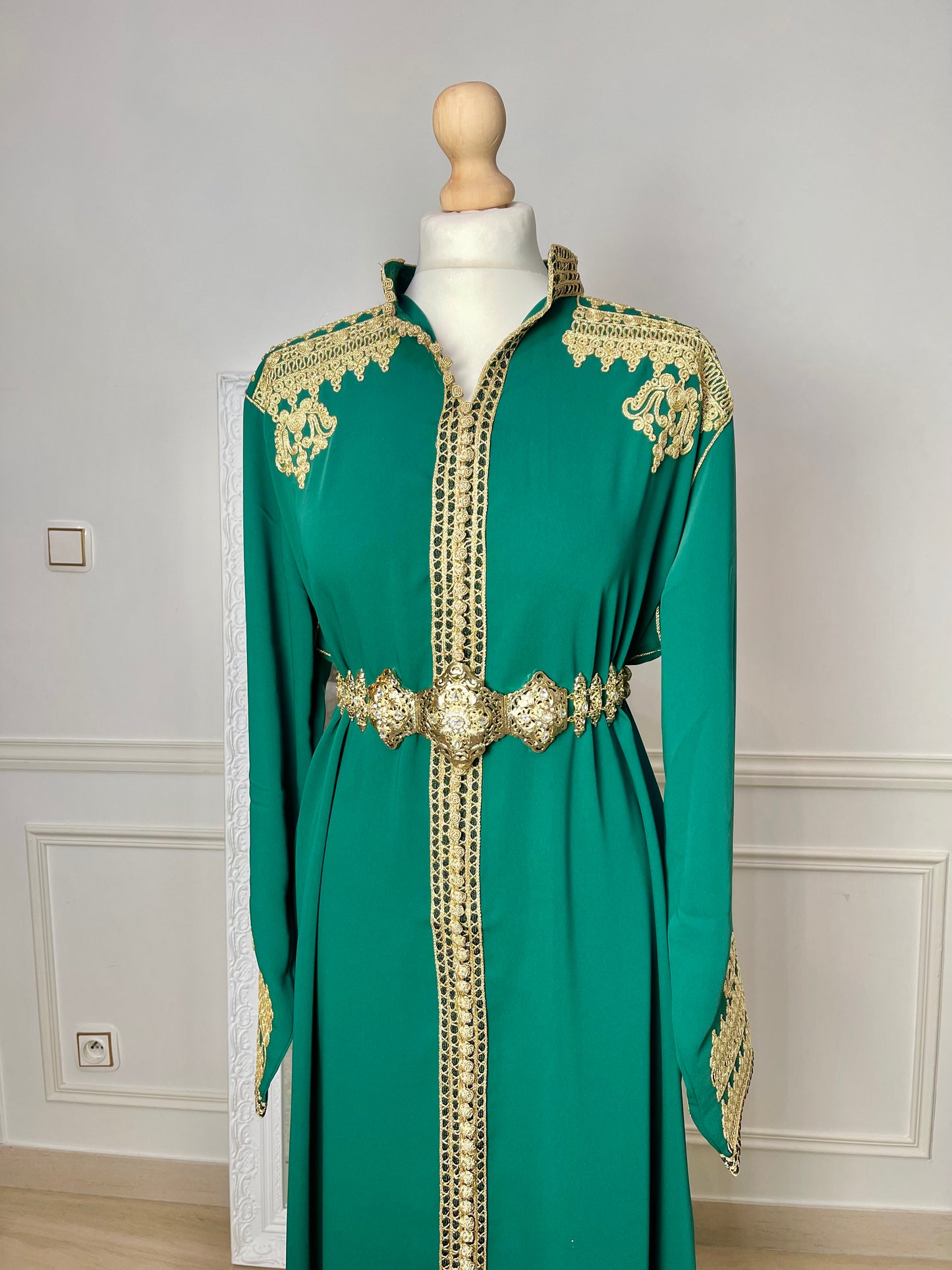 Caftan Inès vert sapin